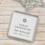 Eenvoudige moderne legant ster van David Bat Mitzv Armband<br><div class="desc">Het ontwerp is samengesteld uit sans serif typografie en playful cursieve manuscripttypografie op een eenvoudige achtergrond. Hier te vinden op: http://www.zazzle.com/store/selectpartysupplies</div>