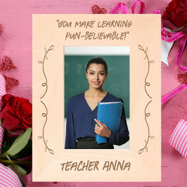 Eenvoudige Moderne Leraar Waardering Valentijnse G Gegraveerde Lijstjes