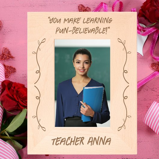 Eenvoudige Moderne Leraar Waardering Valentijnse G Gegraveerde Lijstjes