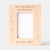 Eenvoudige Moderne Leraar Waardering Valentijnse G Gegraveerde Lijstjes (Voorkant)