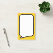 Eenvoudige moderne leuke tekstballon in stripstijl post-it® notes (Kantoor)