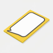 Eenvoudige moderne leuke tekstballon in stripstijl post-it® notes (Schuin)