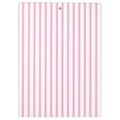 Eenvoudige moderne lichte roze streep klembord (Achterkant)