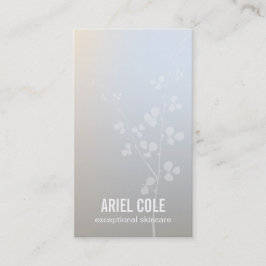 Eenvoudige, moderne, lichtgrijze boomvertakking visitekaartje