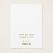 Eenvoudige, moderne, lichtgrijze Kaart (Achterkant)