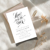 Eenvoudige Moderne Liefde is in de Lucht Koppels B Kaart