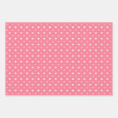 Eenvoudige Moderne Liefdeshart Roze Perzik Wit Inpakpapier Vel (Voorkant)