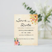 Eenvoudige moderne Liorah Weddenschap bespaart de  Briefkaart (Staand voorkant)