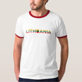 Eenvoudige moderne Litouwse kaart Vlag T-shirt