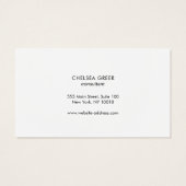 Eenvoudige, moderne Logo Gold Border toevoegen Visitekaartje (Achterkant)