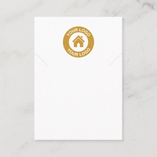 Eenvoudige, moderne Logo-Ketting-racelet-kaart Visitekaartje (Voorkant)