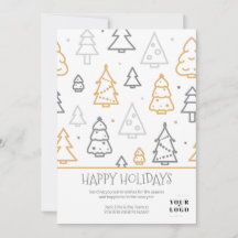 Eenvoudige, moderne Logo met kerstboomstructuur