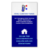 Eenvoudige moderne Logo, professionele AC HVAC Magnetisch Visitekaartje (Voorkant Verticaal)