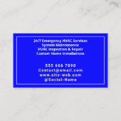 Eenvoudige moderne Logo, professionele reparatie A Visitekaartje (Achterkant)