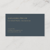 Eenvoudige moderne luxe gouden Logo Visitekaartje (Voorkant)