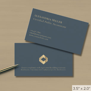 Eenvoudige moderne luxe gouden Logo Visitekaartje