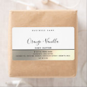 Eenvoudige, moderne luxe typografie wit goud etiket (Insitu)