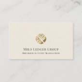 Eenvoudige moderne luxe visitekaartje (Voorkant)