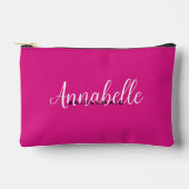 Eenvoudige Moderne Magenta Roze Bruiloft Custom Etui (Voorkant)