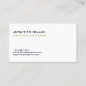 Eenvoudige moderne mediator visitekaartje (Voorkant)
