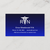 Eenvoudige Moderne Medisch Geregistreerde Verpleeg Visitekaartje (Voorkant)