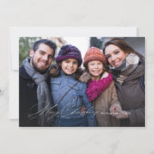 Eenvoudige moderne Merry-kerstfoto, stijlvol Feestdagenkaart (Voorkant)