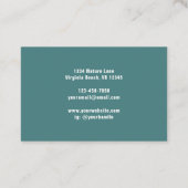 Eenvoudige moderne mid eeuw retro kamer decor visitekaartje (Achterkant)