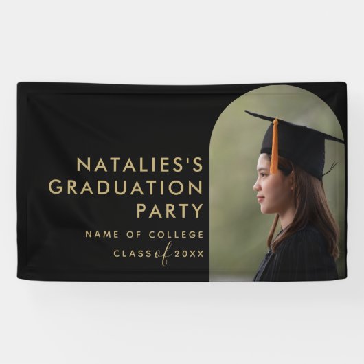 Eenvoudige moderne middelbare school of college af spandoek (Horizontaal)