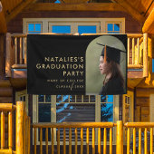 Eenvoudige moderne middelbare school of college af spandoek