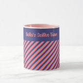 Eenvoudige Moderne Midnight Blue Light koraal stre Mok (Midden)