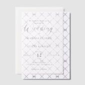 Eenvoudige moderne minimale aangepaste foto bruilo vellum uitnodigingen (Offset (Uitnodiging))