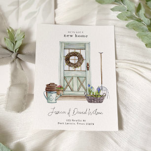 Eenvoudige, moderne, minimale aankondiging van nie