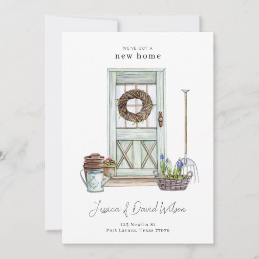 Eenvoudige, moderne, minimale aankondiging van nie (Voorkant)