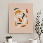 Eenvoudige, moderne, minimale Abstracte vormen en  Imitatie Canvas Print<br><div class="desc">Eenvoudige,  minimale,  moderne Abstracte vormen en blaasjes voor het afdrukken van Faux Canvas</div>