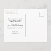 Eenvoudige Moderne Minimale Bruiloft Bewaar de Dat Aankondigingskaart (Achterkant)