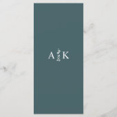 Eenvoudige Moderne Minimale Eucalyptus Tak Menu (Achterkant)