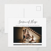 Eenvoudige, moderne, minimale kerstfeestelijke Kaa Feestdagenkaart (Voorkant / Achterkant)