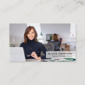 Eenvoudige moderne minimale professionele aangepas visitekaartje (Voorkant)