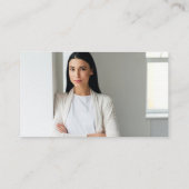 Eenvoudige moderne minimale professionele foto uw visitekaartje (Achterkant)