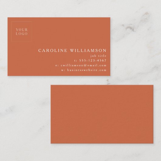 Eenvoudige, moderne, minimale professionele Logo T Visitekaartje (Voorkant / Achterkant)