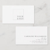 Eenvoudige, moderne, minimale professionele Logo Visitekaartje (Voorkant / Achterkant)
