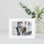 Eenvoudige moderne, minimale, schone kerstfoto  briefkaart (Staand voorkant)