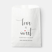 Eenvoudige moderne minimale Script Love is Sweet W