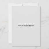 Eenvoudige, moderne, minimale serie zei ze ja foto (Achterkant)