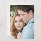 Eenvoudige moderne minimale typografie Twee foto b Kaart (Achterkant)