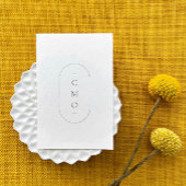 Eenvoudige, moderne, minimale witte Logo Visitekaartje