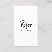 Eenvoudige moderne minimale zakelijke Logo Aanbevelingskaartje (Voorkant)