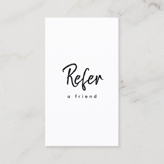 Eenvoudige moderne minimale zakelijke Logo Aanbevelingskaartje (Voorkant)