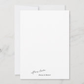 Eenvoudige moderne minimalistische 3 foto bruiloft bedankkaart (Achterkant)