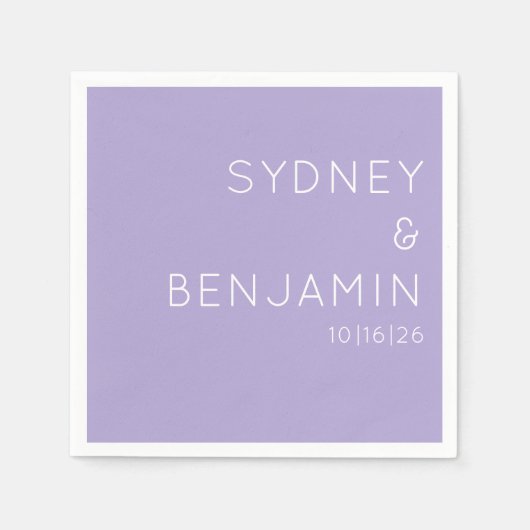 Eenvoudige, moderne, minimalistische aangepaste br servet (Voorkant)